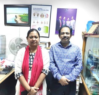 reepa madam with Dhaka nation college principal